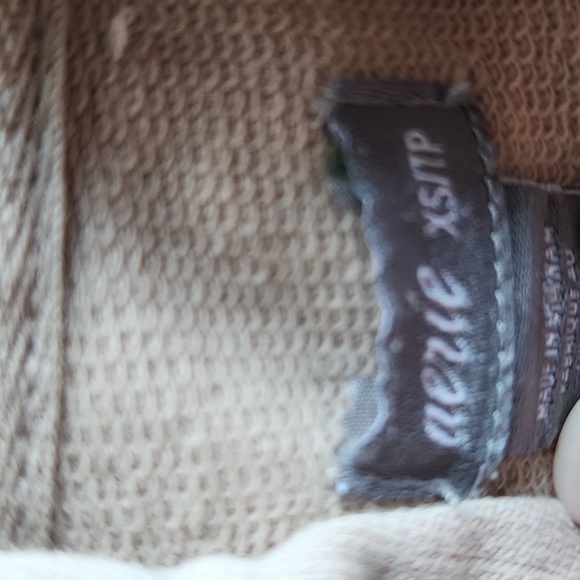 Aerie sand color lightweight 3/4 zipper hoodie women's xs oversized fit - Picture 3 of 8